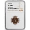 Image 1 : 1958 Proof Lincoln Wheat Cent Coin NGC PF69RD Graded Top Pop