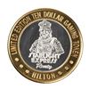 Image 1 : .999 Silver Hilton Las Vegas, Nevada $10 Casino Limited Edition Gaming Token