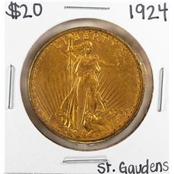 1924 $20 St. Gaudens Double Eagle Gold Coin