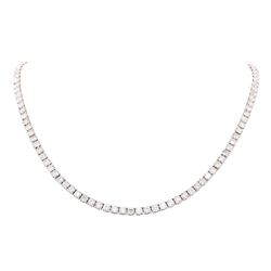 14KT White Gold 44.19 ctw Diamond Necklace