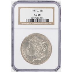 1889-CC $1 Morgan Silver Dollar Coin NGC AU58