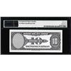 Image 2 : 1929 10 Unit American Bank Note Co. "Test Note" PMG Gem Uncirculated 65EPQ