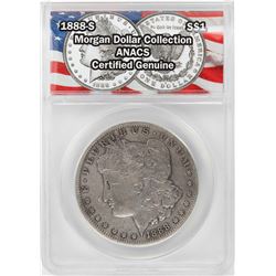 1888-S $1 Morgan Silver Dollar Coin ANACS Certified Genuine