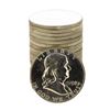 Image 1 : Roll of (20) Brilliant Uncirculated 1958-D Franklin Half Dollar Coins