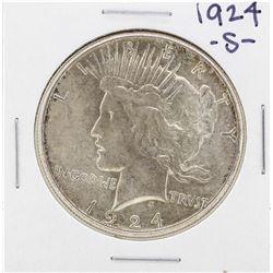 1924-S $1 Peace Silver Dollar Coin