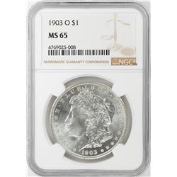 1903-O $1 Morgan Silver Dollar Coin NGC MS65