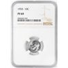 Image 1 : 1955 Proof Roosevelt Dime Coin NGC PF69