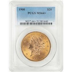 1900 $20 Liberty Head Double Eagle Gold Coin PCGS MS64+