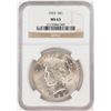 Image 1 : 1923 $1 Peace Silver Dollar Coin NGC MS63