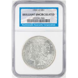 1902-O $1 Morgan Silver Dollar Coin NGC Brilliant Uncirculated