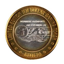 .999 Silver Riviera Hotel & Casino Las Vegas $10 Casino Limited Edition Gaming Token