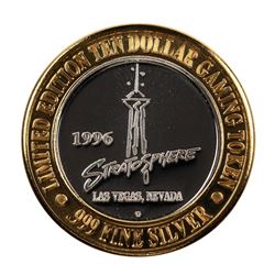 .999 Silver Stratosphere Las Vegas, NV $10 Casino Limited Edition Gaming Token