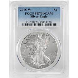 2015-W $1 Proof American Silver Eagle Coin PCGS PR70DCAM