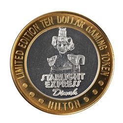 .999 Silver Hilton Las Vegas, Nevada $10 Casino Limited Edition Gaming Token