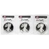 Image 1 : (3) Coin 2019-S $1 Proof Silver Eagle Location Set PCGS PR70 FDOI Licaretz Signature