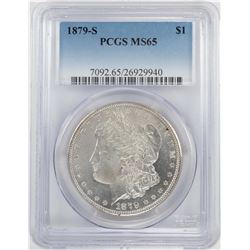 1879-S $1 Morgan Silver Dollar Coin PCGS MS65