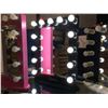 Image 1 : FONTAINEBLEAU HOLLYWOOD VANITY MIRROR, BLACK FRAME - B