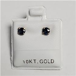 10K YELLOW GOLD AND SAPPHIRE EARRINGS