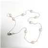 Image 1 : SILVER FRESHWATER PEARL 18" NECKLACE