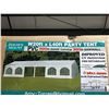 Image 1 : GOLDEN MOUNT - 20' X 40' COMMERCIAL PARTY TENT/MISC SHOP/WAREHOUSE - 18 REMOVABLE SIDE WALLS, PVC