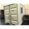 Image 2 : 9' CONTAINER WITH 1 DOOR & 1 WINDOW - APPROX 9' X 7.22' X 8.23' - A