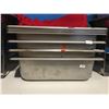 Image 2 : SET OF 2 CHAFING PANS WITH 8 EXTRA INSERTS & 3 TABLECLOTHS