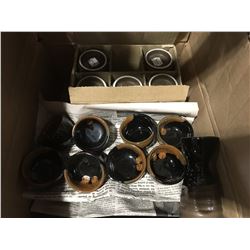 SET OF 24 SAKE CUPS & 6 SAKE CARAFES