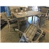 Image 2 : HAMPTON COLLECTION DINING OUTDOOR DINING SET  - BLACK POWDER-FINISH STEEL FRAME INCLUDES: 1 DINING