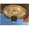 Image 2 : PARAMOUNT HANGING INFRARED HEATER BROWN SQUARE - USES QUARTZ HALOGEN/IR TECHNOLOGY WITH INSTANT