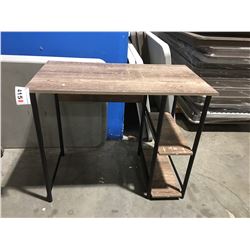 PARAMOUNT BROWN WOODGRAIN DESK (APPROX 35.5" X 19.75" X 30")