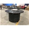 Image 2 : PARAMOUNT ZACH ROUND ALUMINUM FIREPIT - 50,000BTUS, CAST IRON FRAME WITH BEAUTIFUL WOVEN DESIGN IN