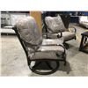 Image 2 : PATIOFLARE CAST ALUMINUM SWIVEL PATIO CHAIRS X 2