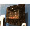 Image 1 : PARAMOUNT 23" ELECTRIC WALL MOUNT CURVED FIREPLACE