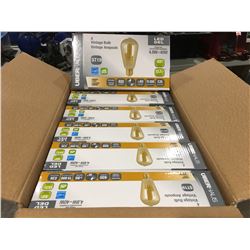 UBERHAUS 4 VINTAGE DIMMABLE BULBS - 40W - 400 LUMENS - 15000 HRS - E26 BASE X 6 (24 BULBS TOTAL)