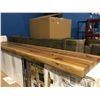 Image 2 : LIVE EDGE MANTEL SHELF WITH WOOD CORBELS - 60"