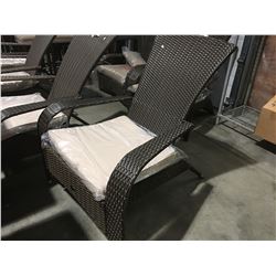 PATIOFLARE MUSKOKA CHAIR  - BROWN WITH CUSHION - MSRP $160