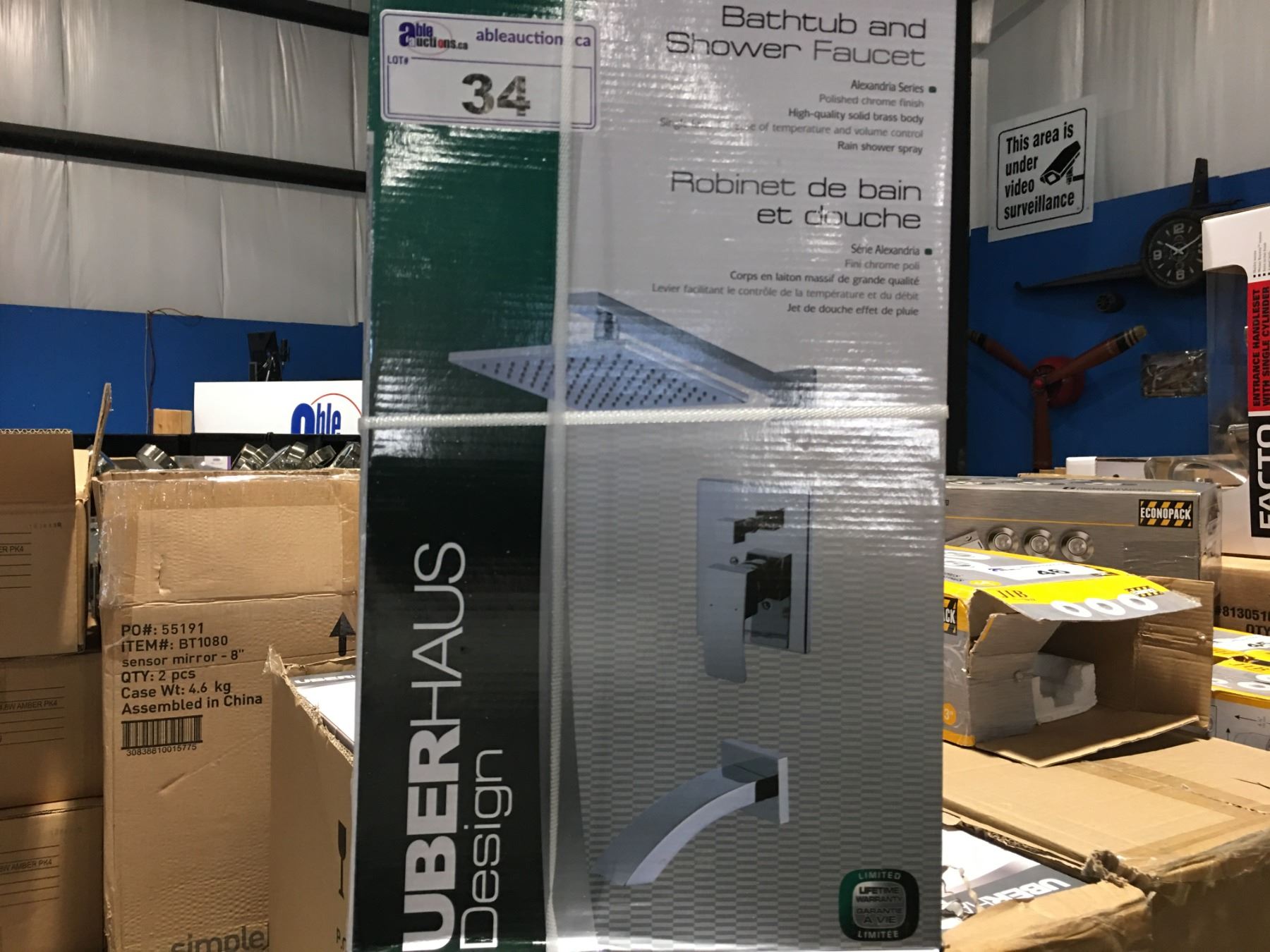 UBERHAUS DESIGN BATHTUB AND SHOWER FAUCET-ALEXANDRIA SERIES