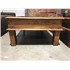 Image 2 : RECLAIMED DOOR COFFEE TABLE - (APPROX 58" X 33") - NO GLASS