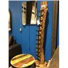 Image 1 : TEAK LOG WINE STORAGE RACK- HOLDS 12 BOTTLES - MSRP $1199