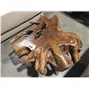 Image 1 : TEAK ROOT COFFEE TABLE - (APPROX 33" WIDE X 18" HIGH) - MSRP $1599