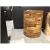 Image 1 : TEAK SIDE TABLE/STOOL (APPROX 13.5" DIAMETER X 17.5" H)