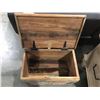 Image 2 : ANTIQUE FINISH ORNATE WOOD STORAGE BOX - MSRP $332