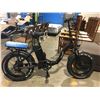 Image 1 : VTUVIA V-SF20 BLACK FOLDING FAT TIRE 4" X 20", DISC BRAKES, 7-SPEED SHIMANO GEARS, 48V 12AH LI ION