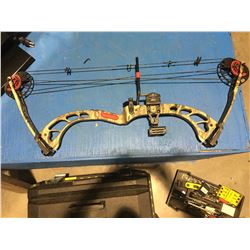 RALLY PSE LEFT-HANDED COMPOUND BOW WITH 5 ARROWS AND CASE - CAMO ...