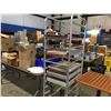 Image 1 : BAKING DRYING STAND WITH (APPROX 25 COOKIE SHEETS WITH SILICONE LINERS & RUBBER GARBAGE CAN ON