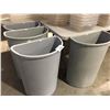 Image 1 : 1/2 CIRCLE GARBAGE CANS X 4