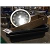 Image 1 : CLOCK, WOODEN BOX & 2 X DISH TOTE