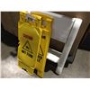 Image 1 : CAUTION WET FLOOR SIGN X 2 & STEP STOOL