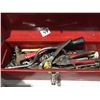 Image 2 : SMALL GROUP LOT INCLUDES: RED INTERNATIONAL TOOLBOX (WITH CONTENTS OF ASSTD TOOLS), 3 PACKS OF