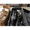Image 2 : TABLE LOT OF ASSTD PLUMBING/VENT CONNECTIONS, TOOL BOX WITH CONTENTS, STEEL BRAIDED ROPE ETC